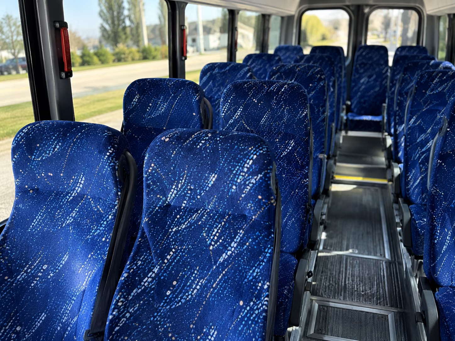 macon 18 passenger minibus inside