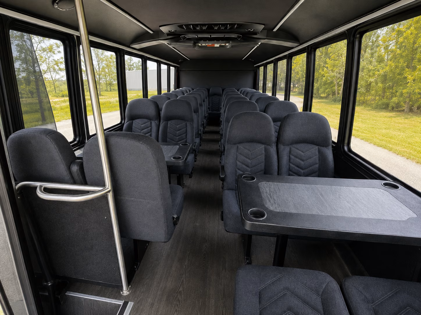 macon 20 passenger minibus inside