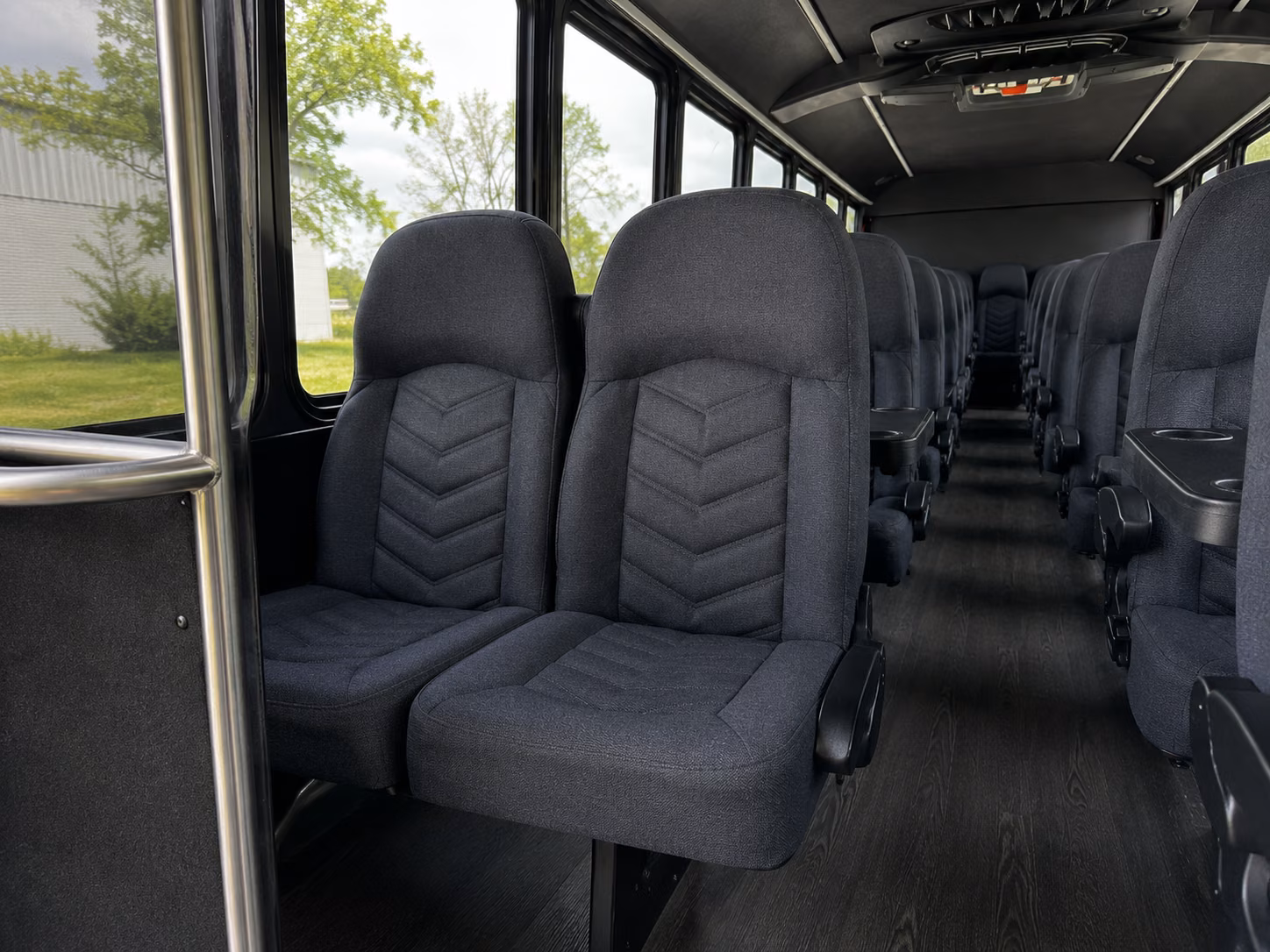 macon 20 passenger minibus interior