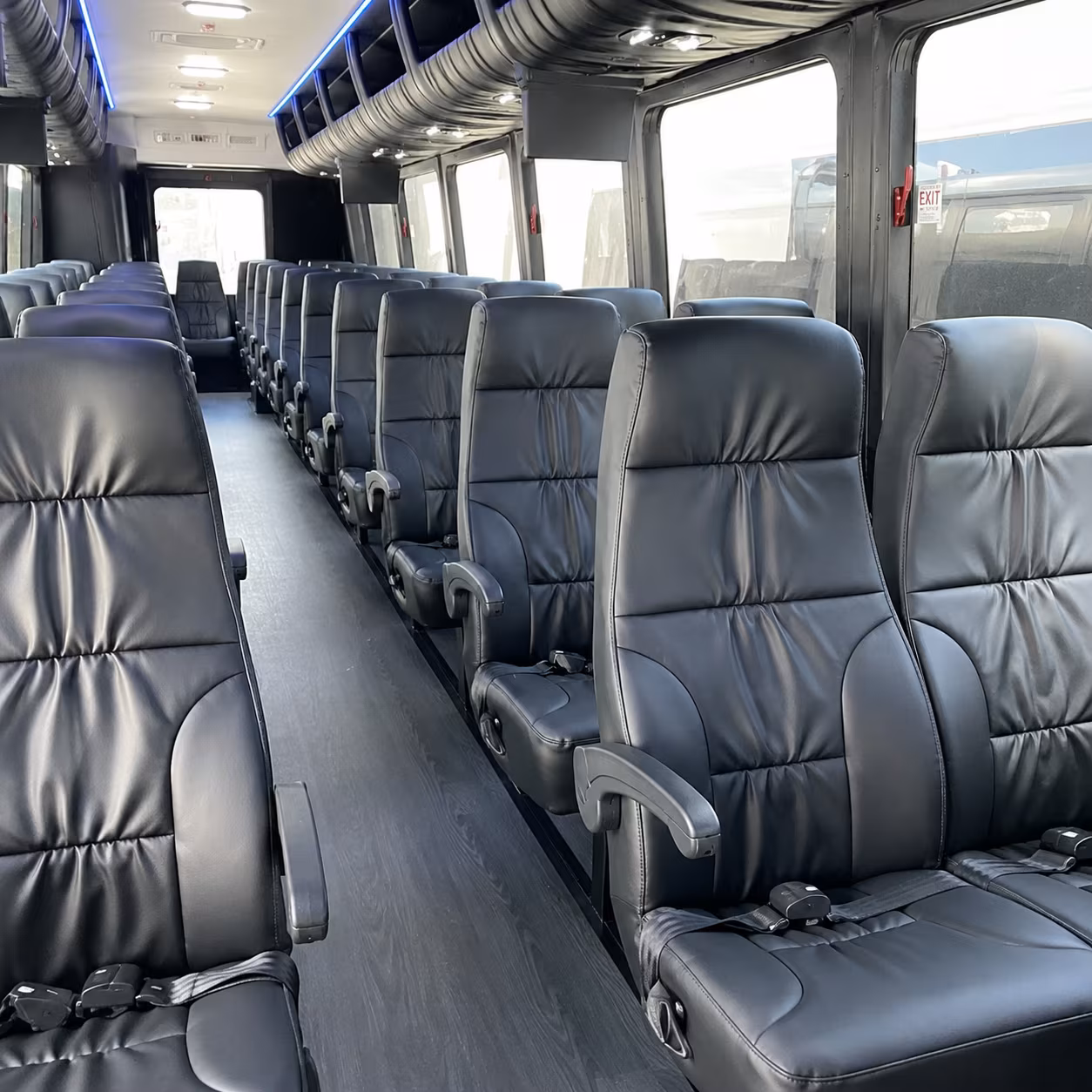 macon 30 passenger minibus inside