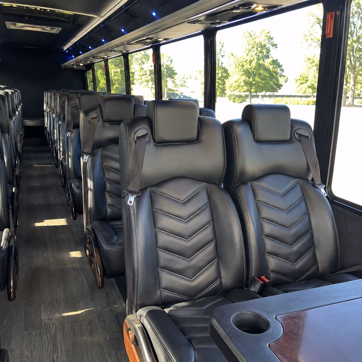 macon 30 passenger minibus interior