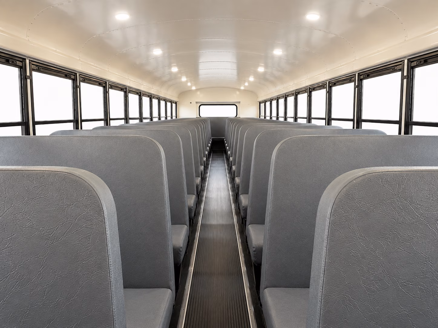 macon school bus inside
