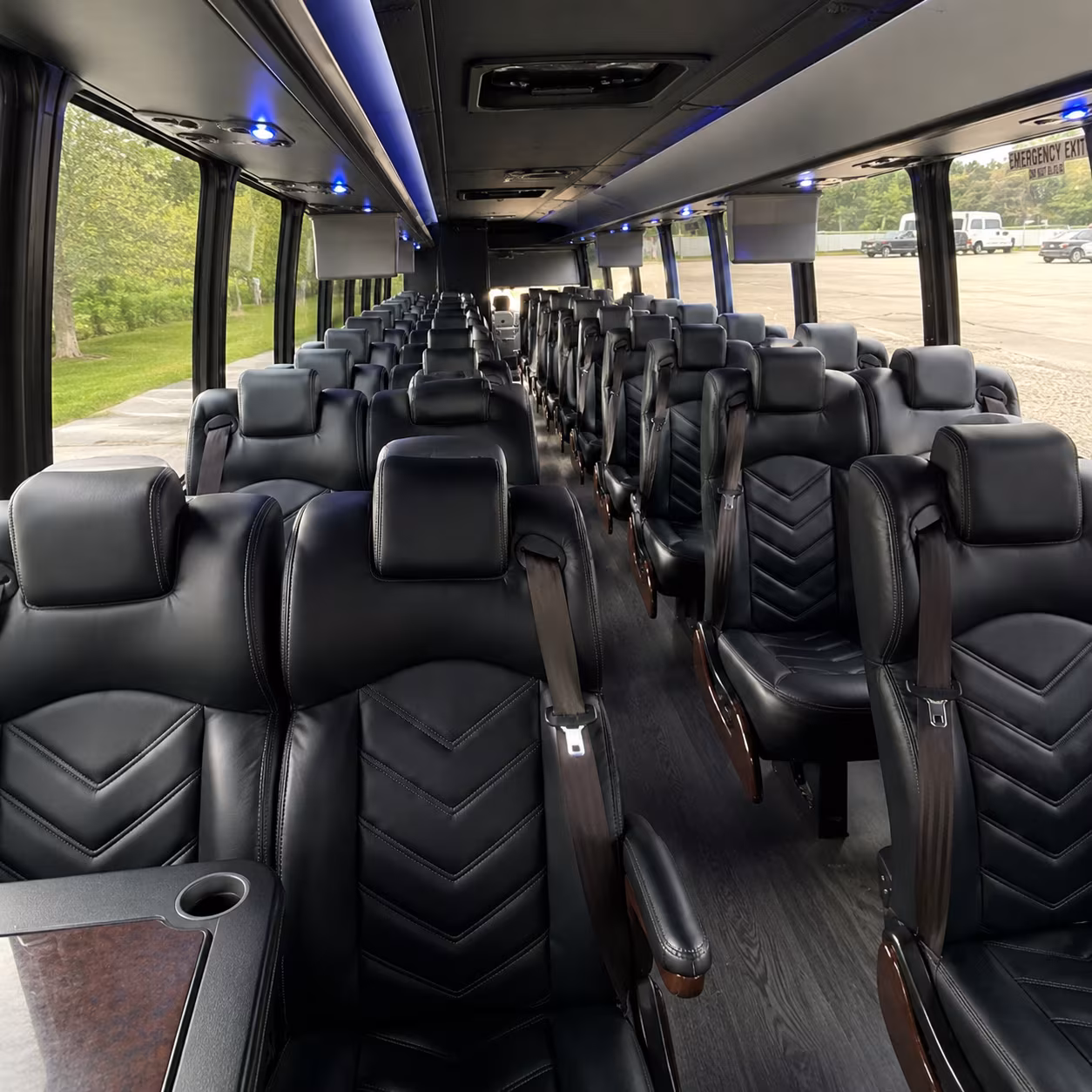 minibuses for small groups heading to shows at hargray capitol theatre